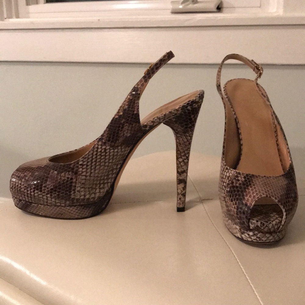 Statement Heels In Snake - image 3